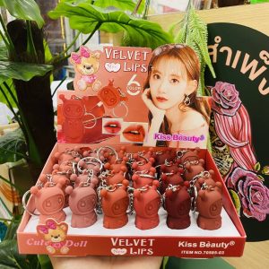 Kiss Beauty Velvet Lips 6 Color x 24 Pcs./Box