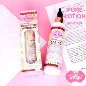 Jellys Pure lotion sunscreen spf60 เพียวโลชั่นเจลลี่ เอสพีเอฟ60