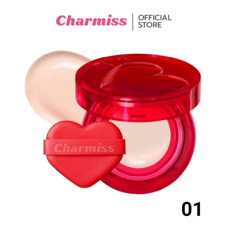 Charmiss perfect heart everlasting matte cushion spf50+ pa++++ ชาร์มิส เพอร์เฟค ฮาร์ท คุชชั่น 12g. - 01.IVORY
