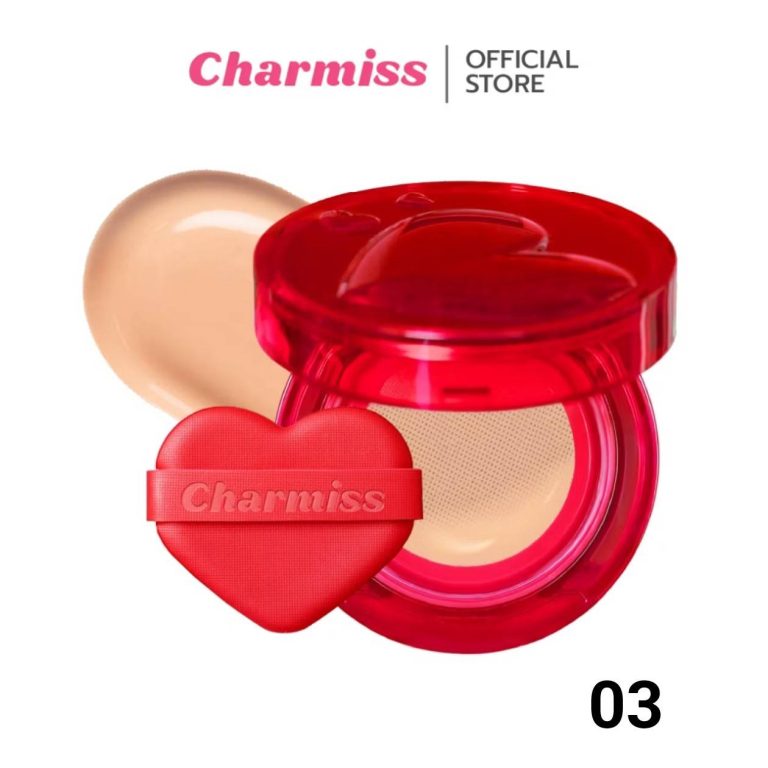 Charmiss perfect heart everlasting matte cushion spf50+ pa++++ ชาร์มิส เพอร์เฟค ฮาร์ท คุชชั่น 12g. - 03.HONEY BEIGE