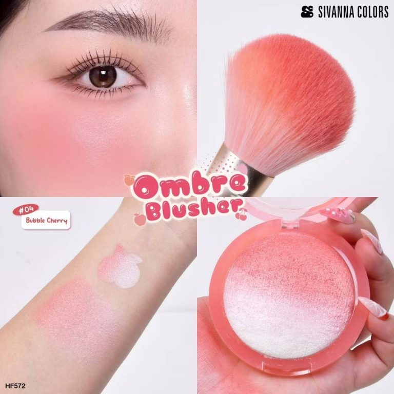 HF572 Sivanna colors ombre blusher ซีเวนน่า คัลเลอร์ส ออมเบธ บลัชเชอร์ 15g. - 04.bubble