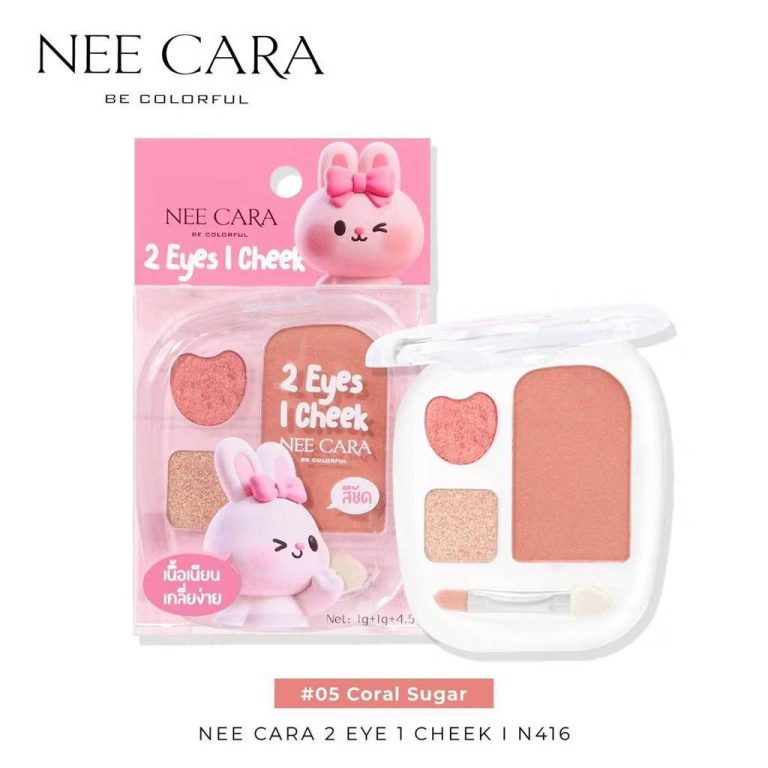 N416 Nee cara 2eyes 1 cheek นี คารา บี คัลเลอร์ฟูล2 อายส์ 1ชีค 1+1+4.5g - NO.05