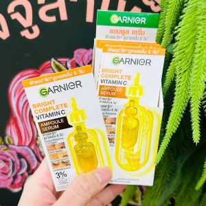 Garnier bright complete vitamin c ampoule serum การ์นิเย่ ไบร์ท เซรั่ม
