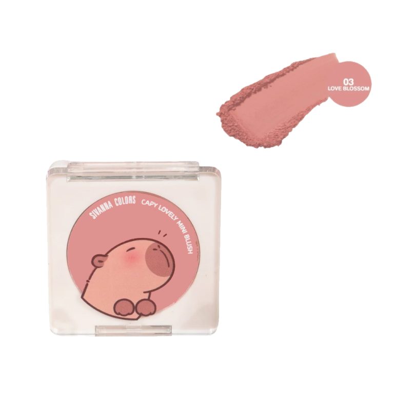Sivanna colors capy lovely mini blush ซีเวนน่า คัลเลอร์ส คาปิ เลิฟลี่ มินิ บรัช 5g. - 03.Love blossom