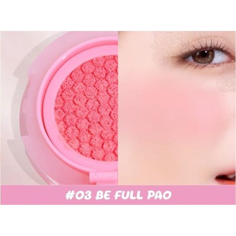 HF747 Sivanna colors pao pao dewy cushtion blush ซีเวนน่า คัลเลอร์ส คุชชั่น บรัช 5g - 03.BE FULL PAO