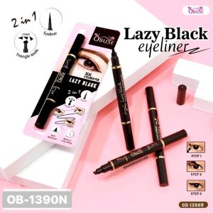 obuse double seal eyeliner pen โอบิวซ์ เลซี่ แบล็ค อายไลเนอร์
