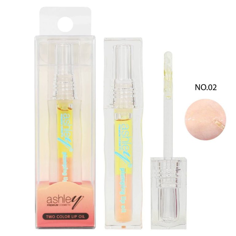 ashley two color lip oil แอชลี่ย์ ทูคัลเลอร์ ลิป ออยล์ - No.2