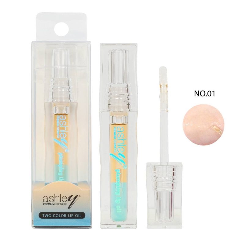 ashley two color lip oil แอชลี่ย์ ทูคัลเลอร์ ลิป ออยล์ - No.1