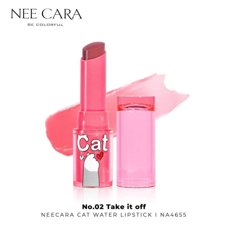 Nee cara cat water lipstick#no shame นีคาร่า แคท วอเตอร์ ลิปสติก - No.2 Take it off