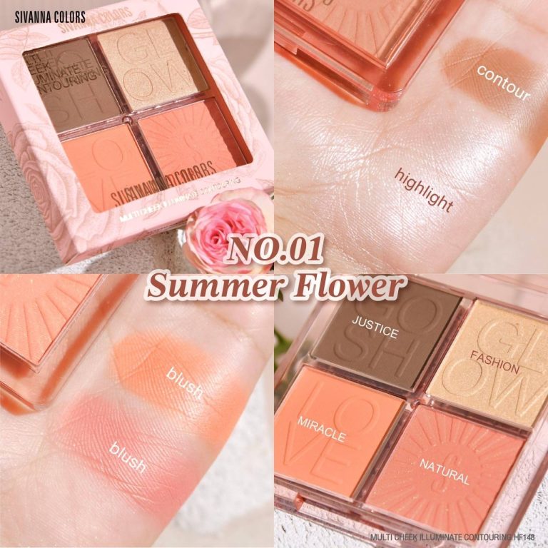 SIVANNA COLORS MULTI CHEEK ILLUMINATE CONTOURING - SUMMER FLOWER