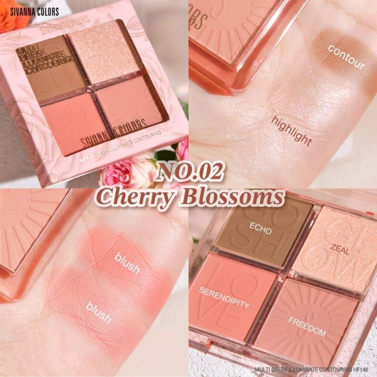 SIVANNA COLORS MULTI CHEEK ILLUMINATE CONTOURING - CHERRY BLOSSOMS