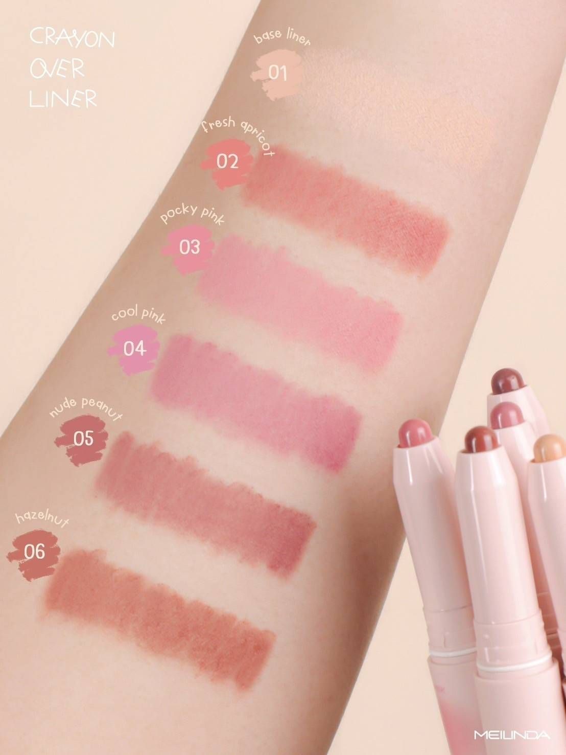 Meilinda crayon over liner#base liner เมลินดา เครยอน โอเวอร์ ไลเนอร์ - Image 4