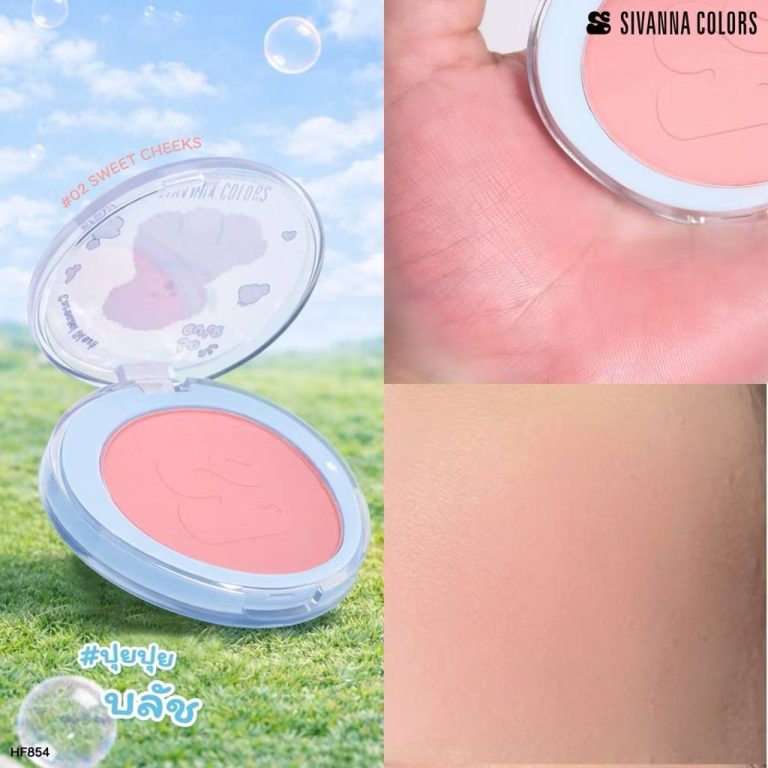 HF854 Sivanna colors carousel blush ซีเวนน่า คัลเลอร์ส แครระเซิล บลัช 5g. - 02.Sweet cheeks