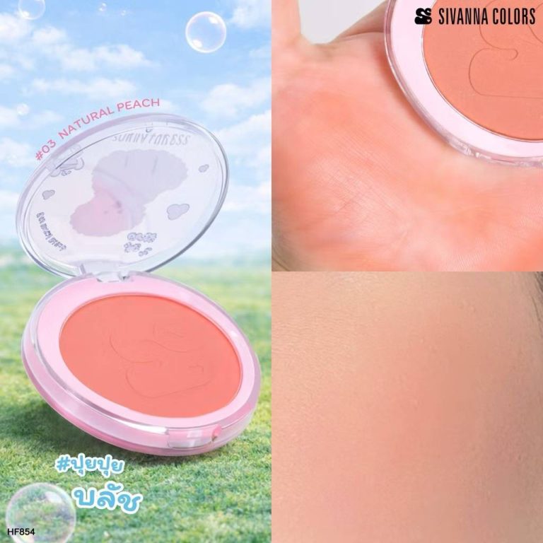 HF854 Sivanna colors carousel blush ซีเวนน่า คัลเลอร์ส แครระเซิล บลัช 5g. - 03.Natural peach