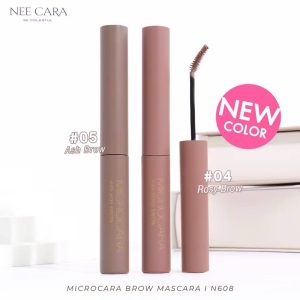 N608 NEE CARA Microcara brow mascara นี คารา บี คัลเลอร์ฟูล ไมโครคาร่า โบรว์ มาสคาร่า 6g.