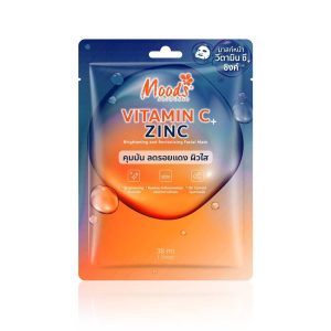 MO061Z Moods vitamin c+zinc มูดส์ วิตามิน ซี พลัส ซิ่งค์ คุมมันลดรอยแดงผิวใส 38mlx10pcs