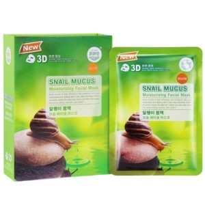 Jl006Ss EAST SKIN Snail Mucus moisturizing 3D facial mask อิส-สกิน มาส์ค หอยทาก 38mlx10pcs