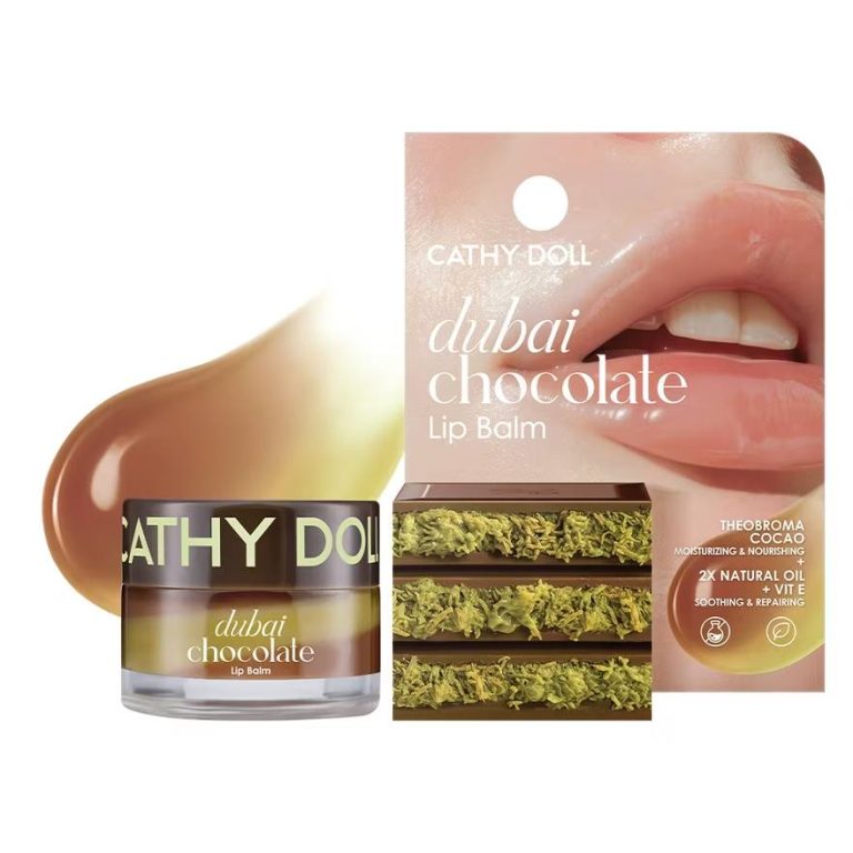 Cathy doll  lip balm เคที่ดอลล์ ลิปบาล์ม 12g. - 01.dubai chocolate