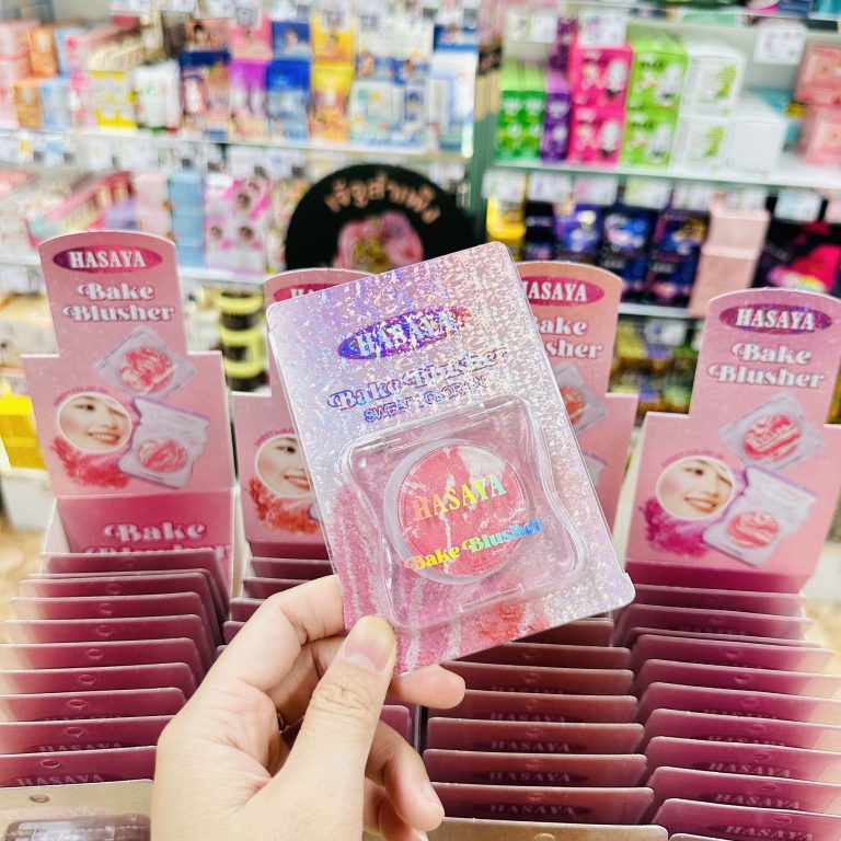 H-3827 Hasaya bake blusher ฮาซาย่า เบค บลัชเชอร์ 4.2gx12pcs Price: 370/box 12pcs - NO.01