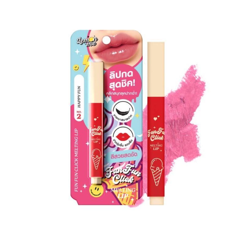 Lemon me fun fun click melting lip เลม่อน มี ฟัน ฟัน ลิป 1.8g - 02.HAPPY FUN