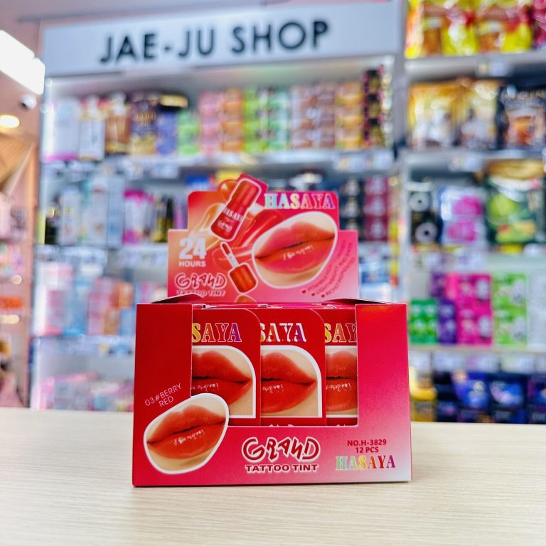 H-3829 Hasaya grand tattoo tint ฮาซาย่า ลิปทิ้น 2mlx12pcs Price: 260/box 12pcs - NO.3Berry red