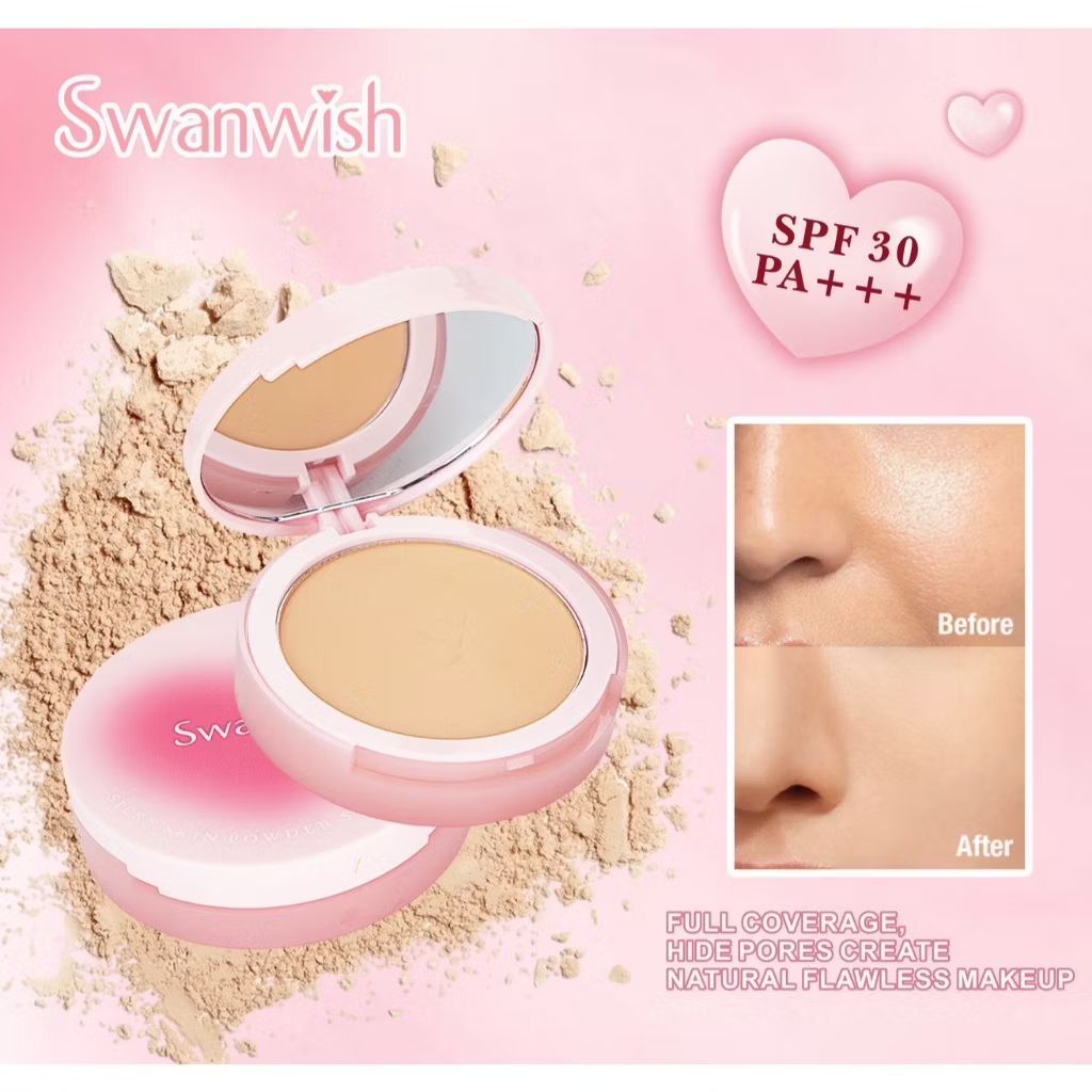 SW4004#1-3 Swanwish Silky skin powder ซิลกี้ สกิน พาวเดอร์ 13gx12pcs - Image 14