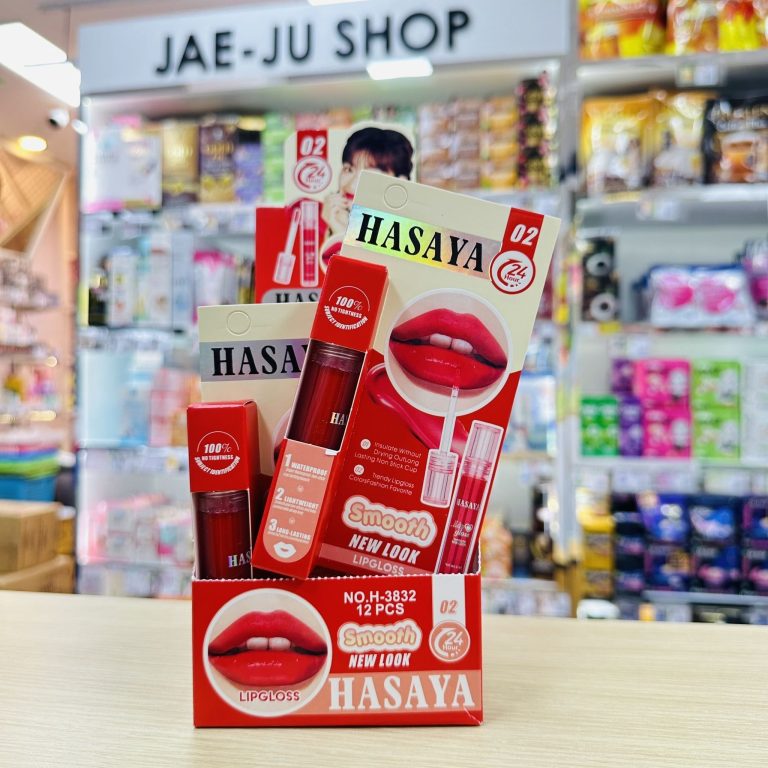 H-3832 Hasaya smooth lipgloss ฮาซาย่า เกิร์ล ลิปกลอส 5mlx12pcs - NO.2Lightweight