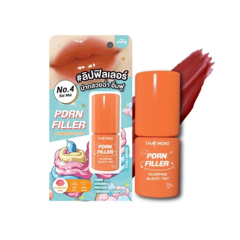 Thai moni pdrn filler plumping glazzy tint fu ไทย โมนิ พีดีแอร์เอ็น ทิ้นท์ 2.5g. - 04.Sai mai