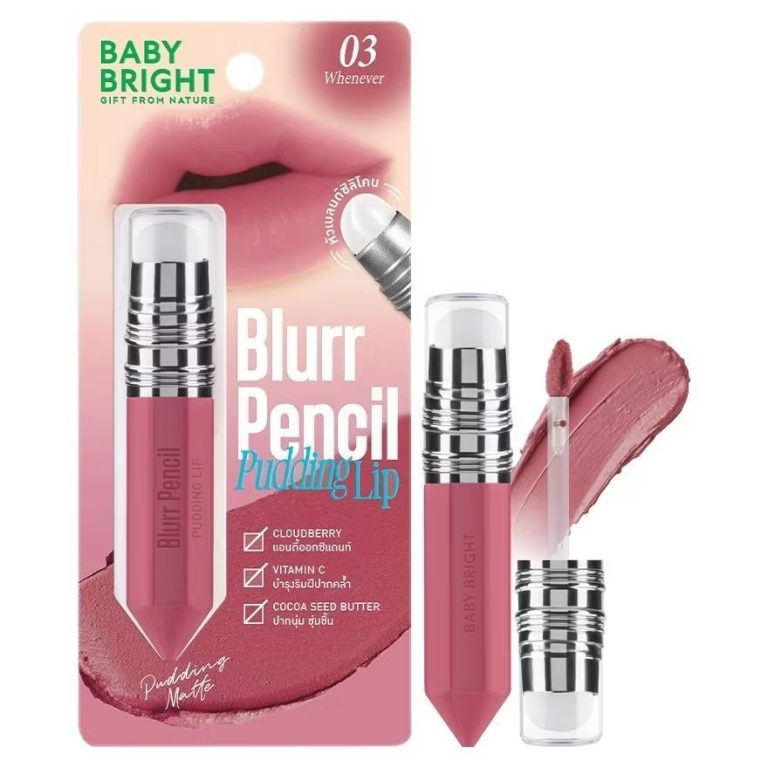 Baby bright blurr pencil pudding lip เบบี้ไบร์ท เบลอเพนซิลพุดดิ้งลิป 2.8g. - 03.Whenever