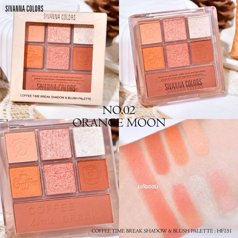 SIVANNA COLORS COFFEE TIME BREAK SHADOW & BLUSH PALETTE - 02
