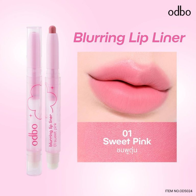 OD5024 odbo blurring lip liner โอดีบีโอ เบลอริ่ง ลิป ไลเนอร์ 2g. - NO.01Sweet pink