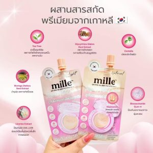 Mille perfect matte long wear cushion spf50 PA+++beige 6gx6pcs มิลเล่ เพอร์เฟ็กต์ แมทท์ ลอง แวร์ คุชชั่น เอสพีเอฟ50 พีเอ+++ #2.5 เบจ