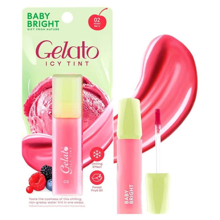 Baby Bright  gelato icy tint 3g เบบี้ไบร์ท เจลาโต้ไอซี่ทินท์ - NO.2Mixed berry