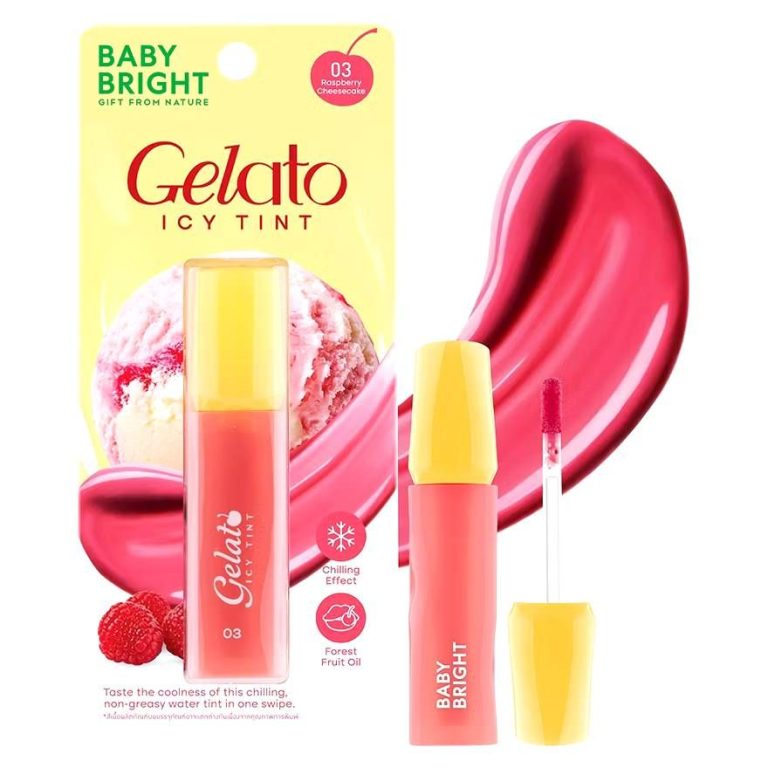 Baby Bright  gelato icy tint 3g เบบี้ไบร์ท เจลาโต้ไอซี่ทินท์ - NO.3Raspberry cheesecake