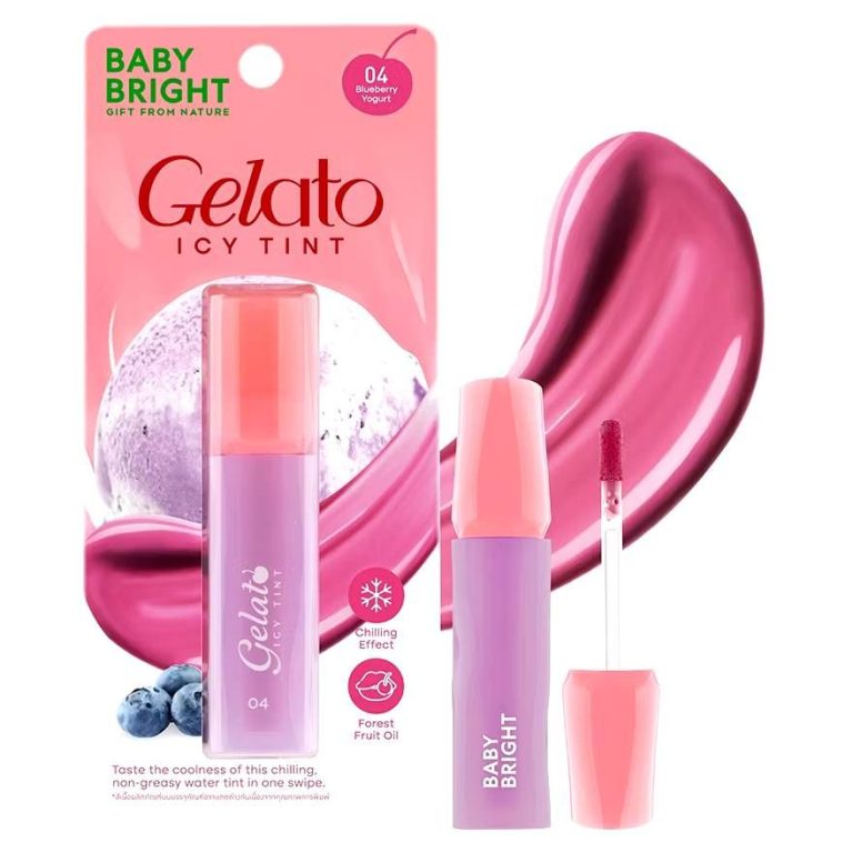 Baby Bright  gelato icy tint 3g เบบี้ไบร์ท เจลาโต้ไอซี่ทินท์ - NO.4Blueberry yogurt