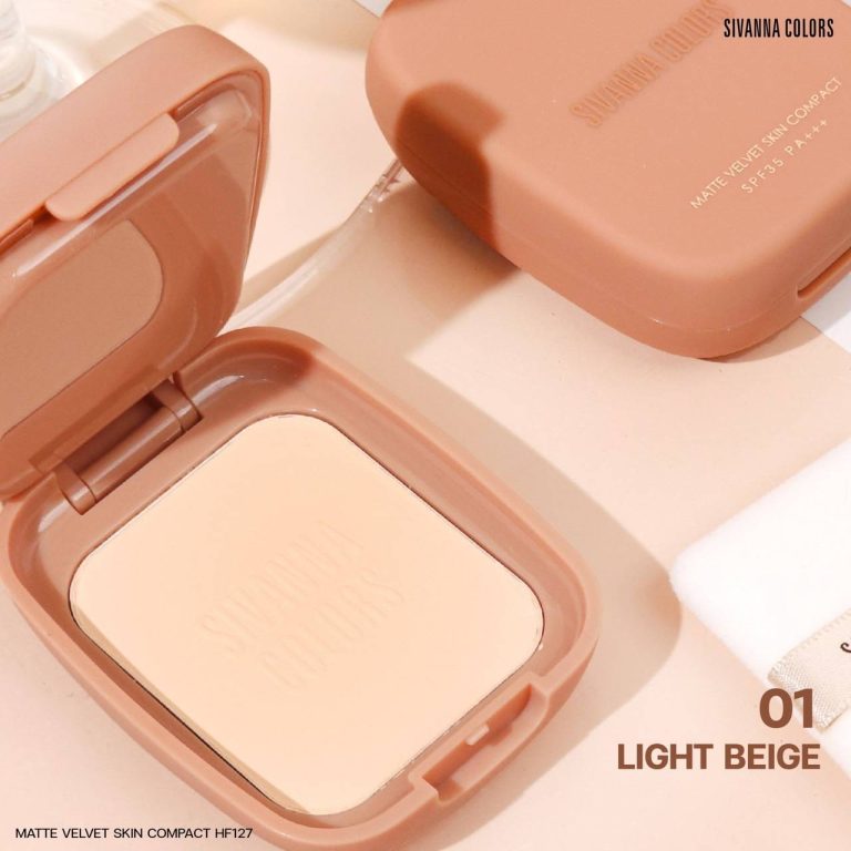 SIVANNA COLORS MATTE VELVET SKIN COMPACT - LIGHT BEIGE