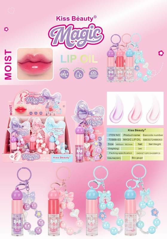 NO.70989-03 Kiss beauty magic lip oil moist&plump 3mlx12pcs - Image 9