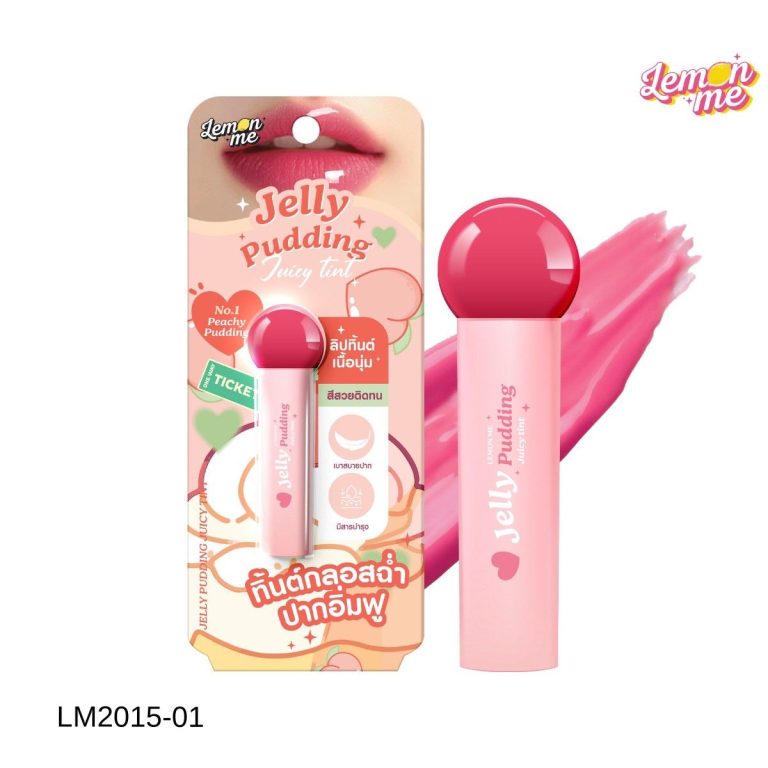 LM2015 Lemon me jelly pudding juicy tint เจลลี่ พุดดิ้ง จูซี่ทิ้นต์ 2.3g. - NO.01peachy pudding