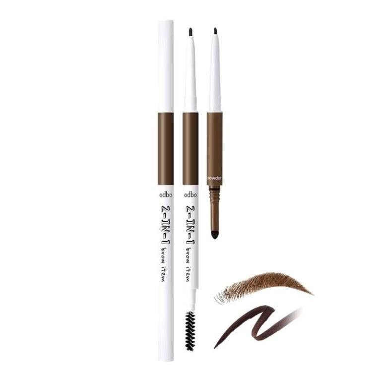 OD741  odbo 2-in-1 brow item โอดีบีโอ ทูอินวัน บราว ไอเท็ม 0.3g. - NO.01Brown