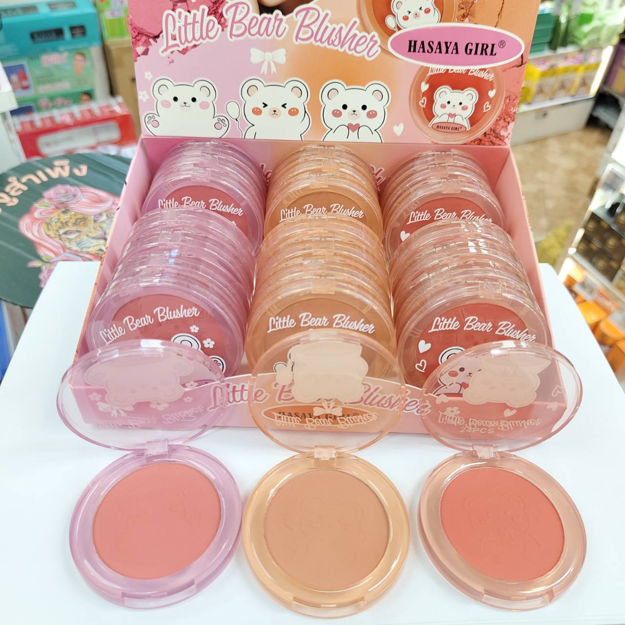 JH-3852 Hasaya girl litte bear blusher ฮาซายา เกิร์ล ลิตเติ้ล แบร์ บลัชเชอร์ 5gx24pcs - Image 3