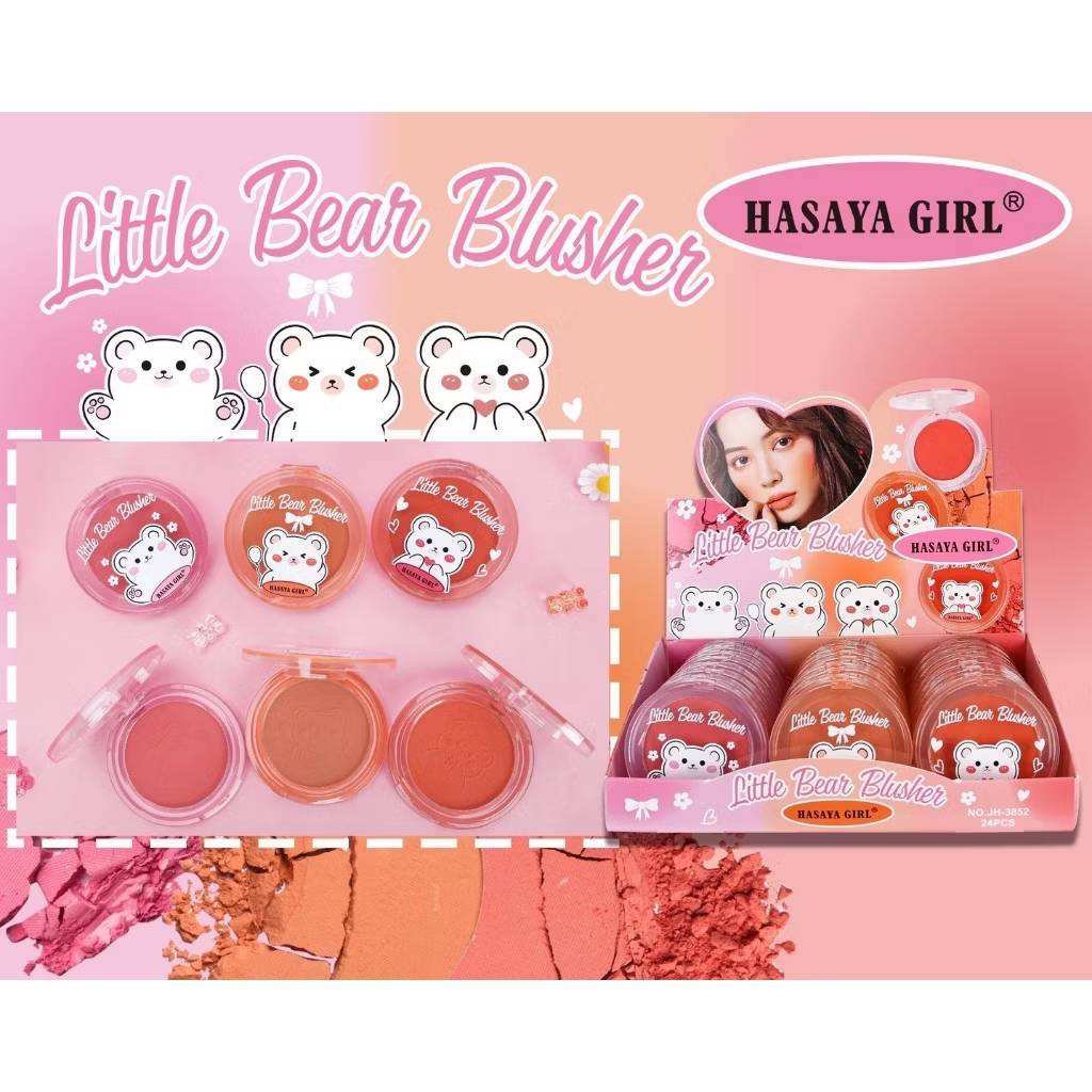 JH-3852 Hasaya girl litte bear blusher ฮาซายา เกิร์ล ลิตเติ้ล แบร์ บลัชเชอร์ 5gx24pcs - Image 9