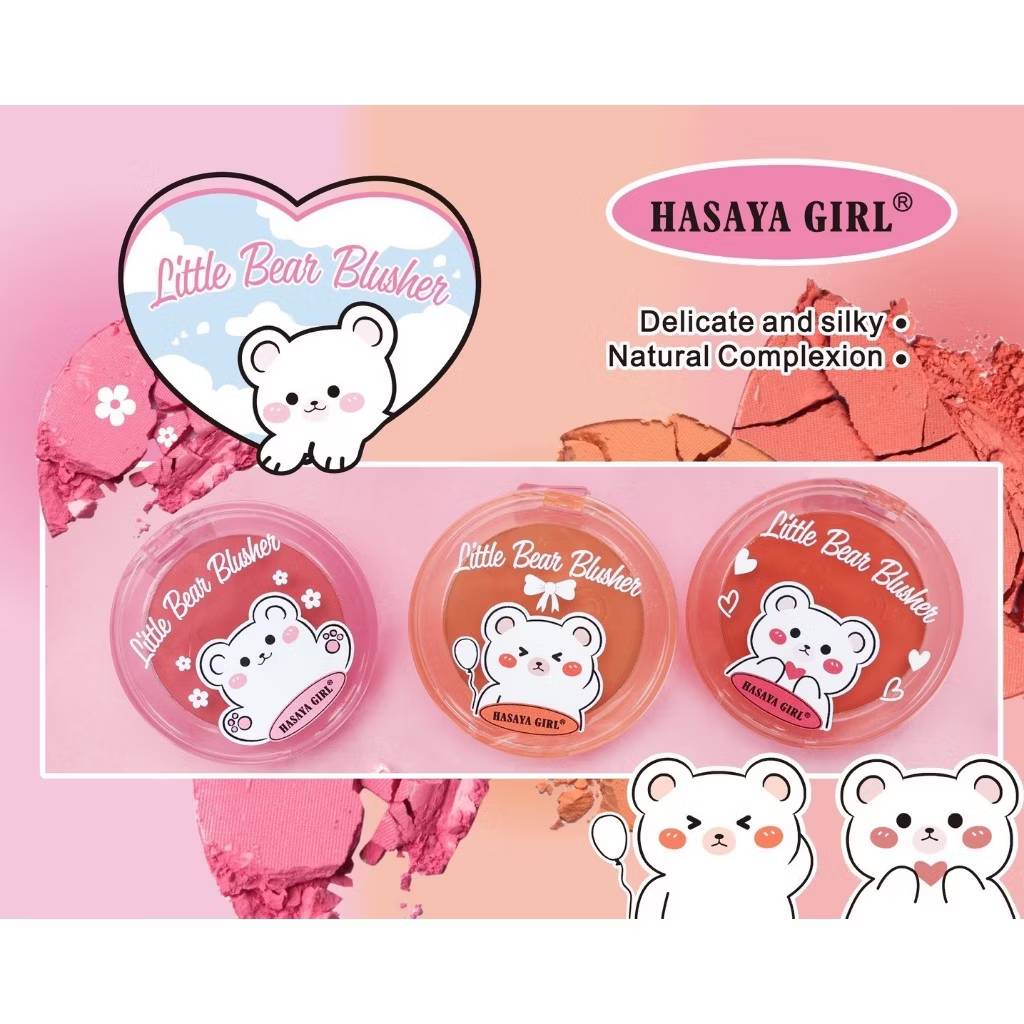 JH-3852 Hasaya girl litte bear blusher ฮาซายา เกิร์ล ลิตเติ้ล แบร์ บลัชเชอร์ 5gx24pcs - Image 10