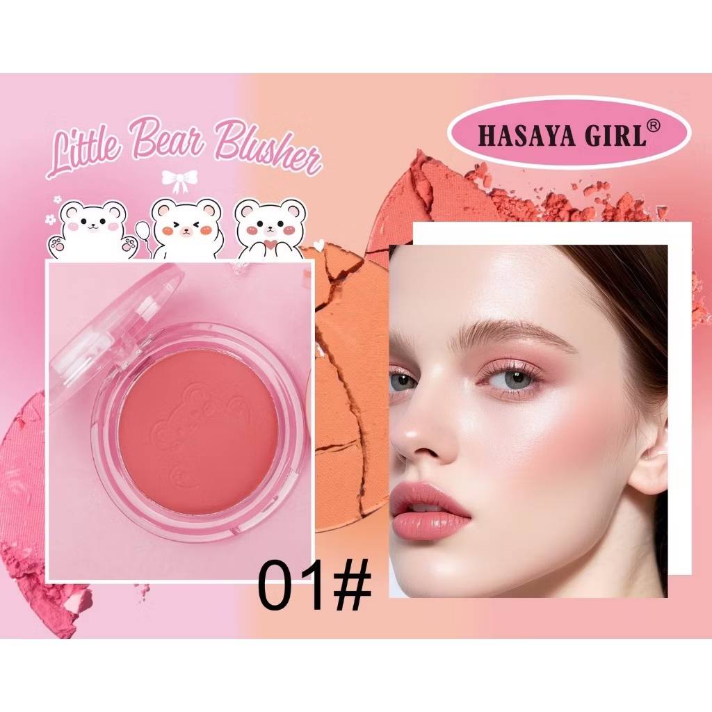 JH-3852 Hasaya girl litte bear blusher ฮาซายา เกิร์ล ลิตเติ้ล แบร์ บลัชเชอร์ 5gx24pcs - Image 12
