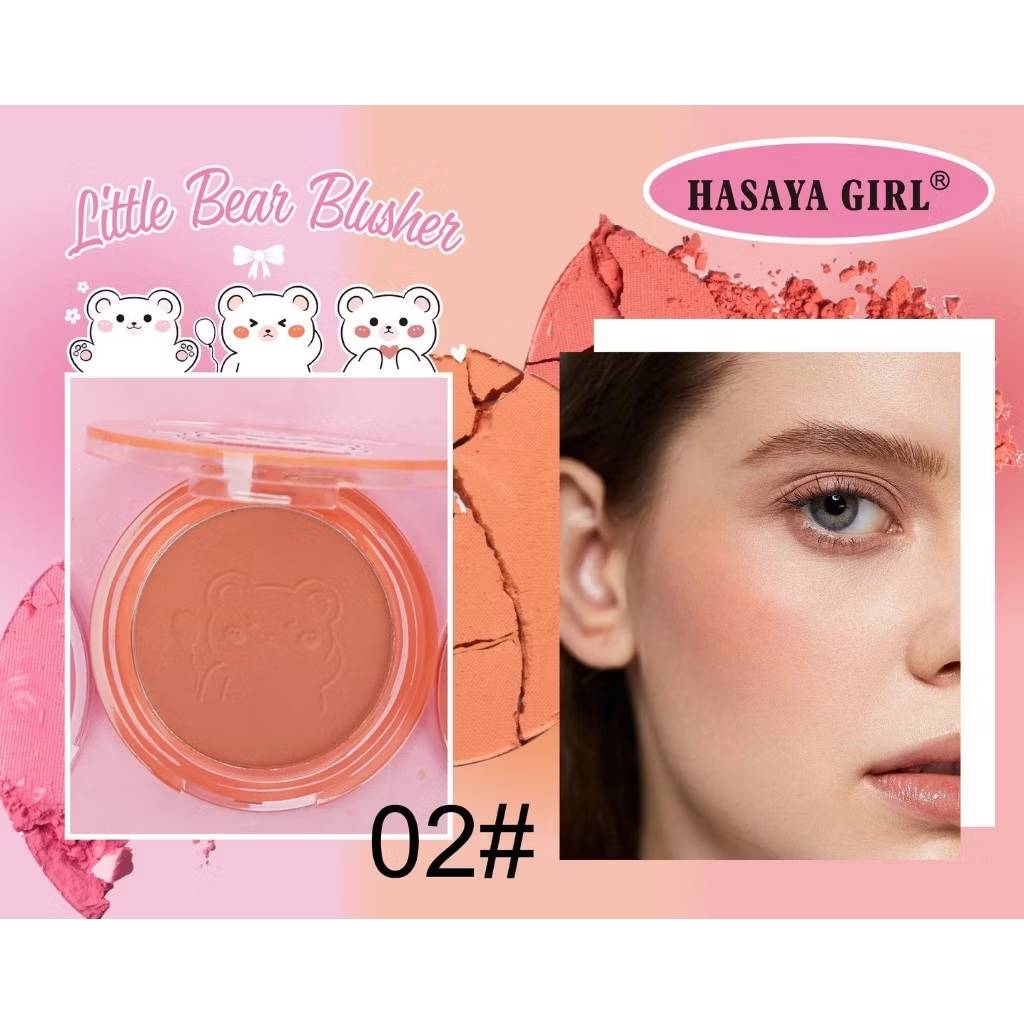 JH-3852 Hasaya girl litte bear blusher ฮาซายา เกิร์ล ลิตเติ้ล แบร์ บลัชเชอร์ 5gx24pcs - Image 13
