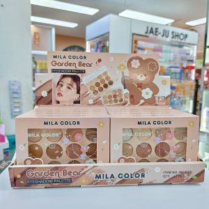MC 5068 Mila color garden bear eyeshadow palette มิลา คัลเลอร์ การ์เด้น แบร์ อายแชโดว์ 12gx12pcs