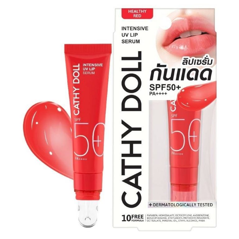 Cathy doll intensive uv lip serum เคที่ดอลล์ อินเทนซีฟยูวีลิปเซรั่ม กันแดด 10ml. - NO.04Healthy red