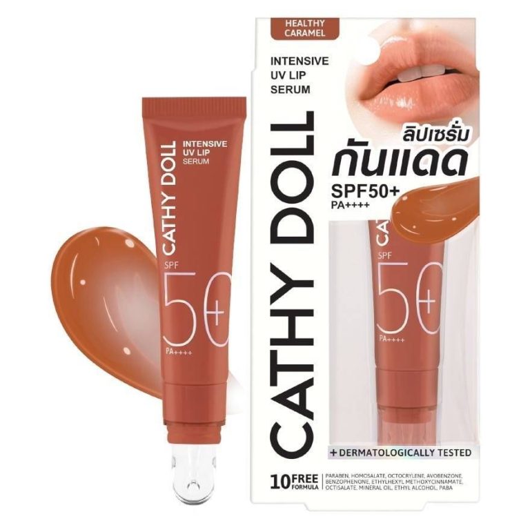 Cathy doll intensive uv lip serum เคที่ดอลล์ อินเทนซีฟยูวีลิปเซรั่ม กันแดด 10ml. - NO.05Healthy caramel