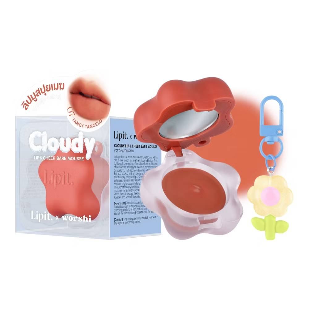Lipit.x worshi cloudy lip&cheek bare mousse ลิปอิท เอ็กซ์วอชิ เคลาดี้ลิปแอนด์ชีคแบร์มูส 4.5g - Image 19