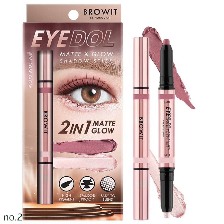 Browit eyedol matte&glow shadow stick - NO.3Rose glow