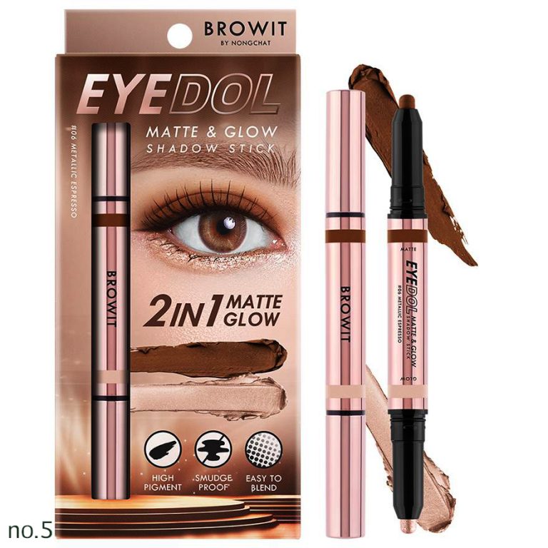 Browit eyedol matte&glow shadow stick - NO.6Metallic espresso